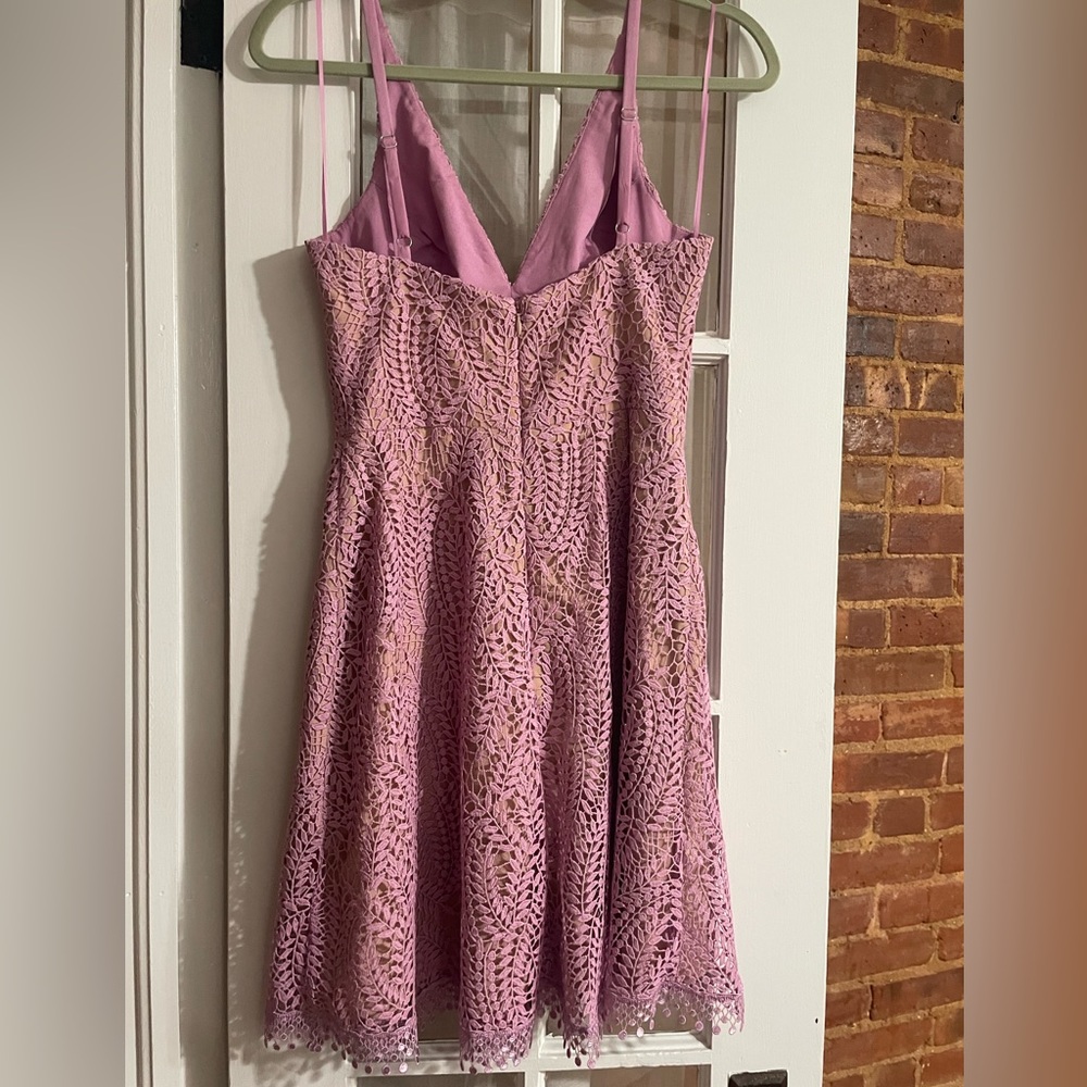 Dress the Population Lace Lavendar Pink Shane Dress - Picture 4 of 5